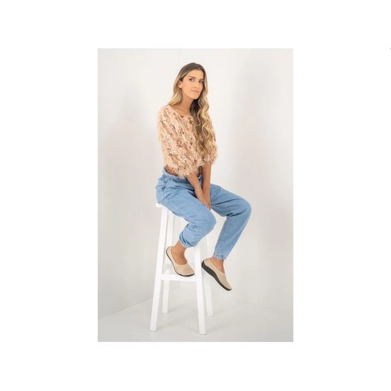 Baleríny béžové Arcopedico elastické Mailu na hallux