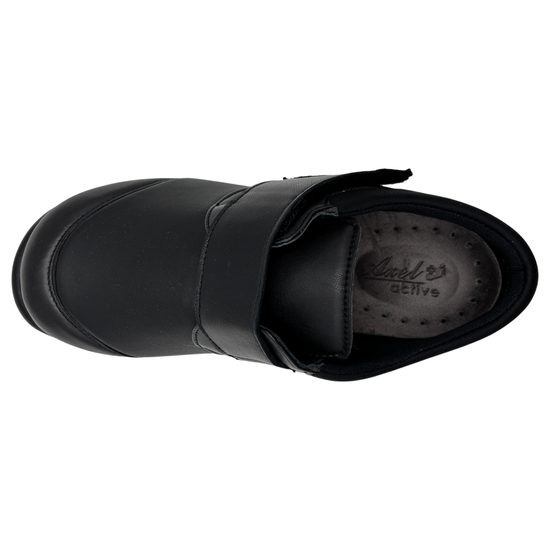 Zdravotní polobotky dámské černé Axel kožené AX1986 K-M na široké chodidlo