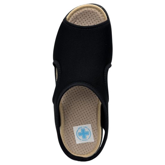 Sandály dámské černé Mediline 9449-M na hallux