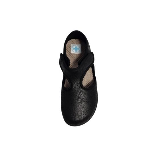 Dámské zdravotní polobotky černé Mediline 633125 na hallux