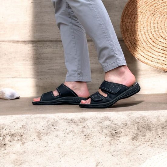 Pantofle pánské Jomos 503601 černé na vysoký nárt