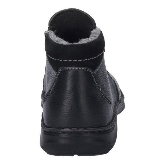 Pánské zimní kotníkové boty kožené Josef Seibel New Anvers 04 černé zateplené na široké chodidlo