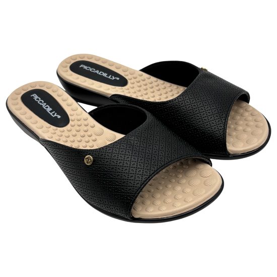 Dámské pantofle černé Piccadilly Camila na hallux