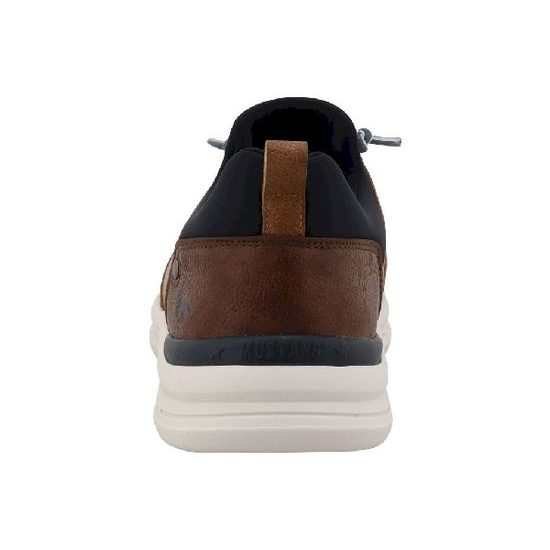 Nadměrné pánské tenisky černohnědé Mustang 26M0061002