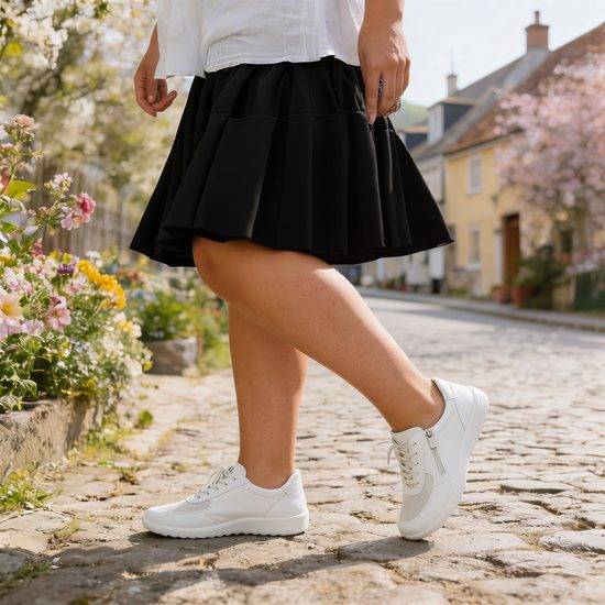 Dámské tenisky bílé Mediline Kira 04 na hallux