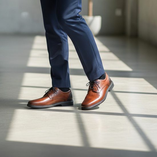 Polobotky pánské hnědé Josef Seibel kožené Alastair 01 na široké chodidlo