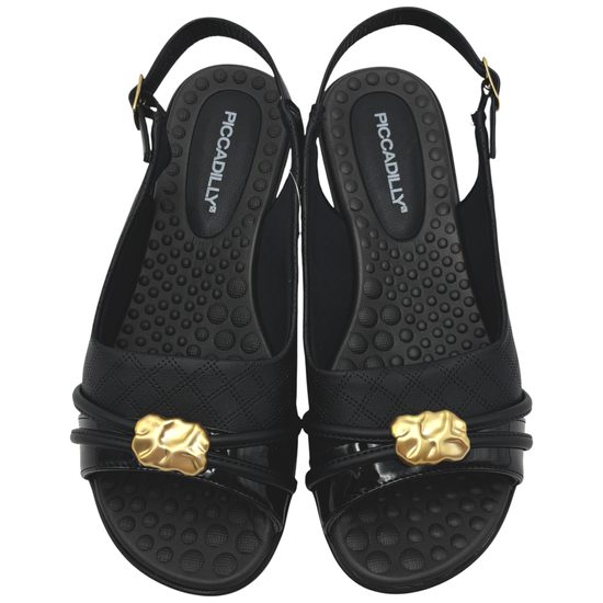 Dámské sandály černé Piccadilly Camila na hallux