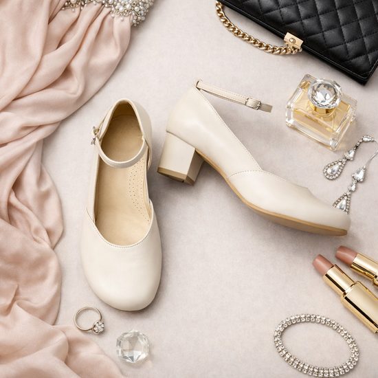 Béžové bosolodičky Helena - široká špička (Široké)