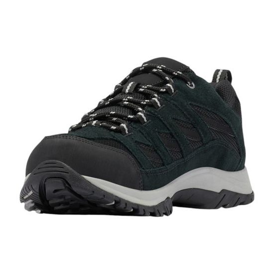 Nadměrné pánské nízké trekové boty černé Columbia Crestwood Waterproof na vysoký nárt