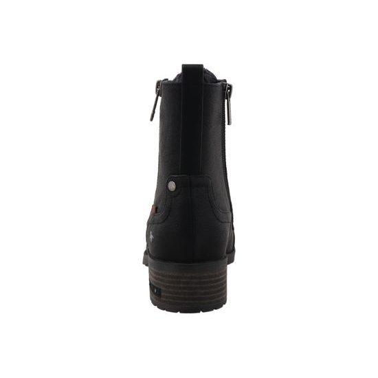 Nadměrné dámské zimní kotníkové boty černé Mustang 15M0062011