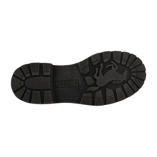 Nadměrné dámské zimní kotníkové boty černé Mustang 15M0022004