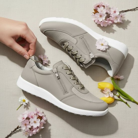 Dámské tenisky béžové Mediline Kira 04 na hallux