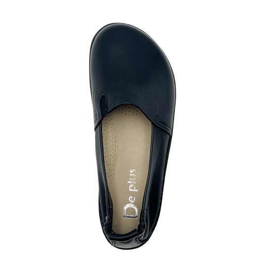 Dámské barefoot mokasíny černé De Plus F.187-VIOL široká špička