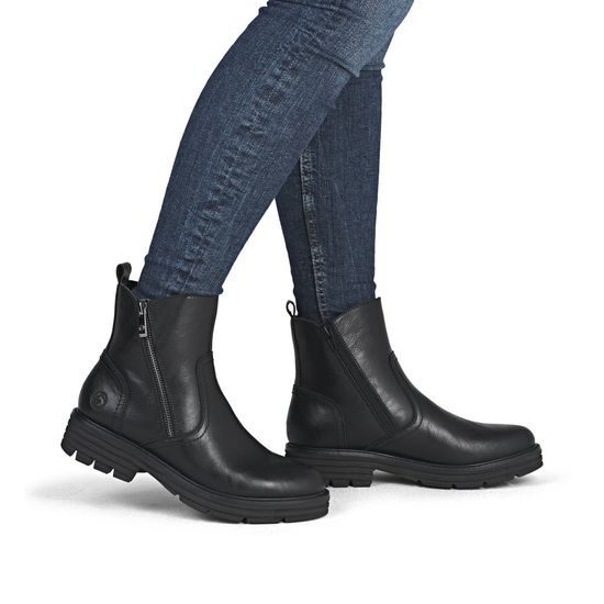 Dámské zimní kotníkové boty černé Remonte D3A70-00