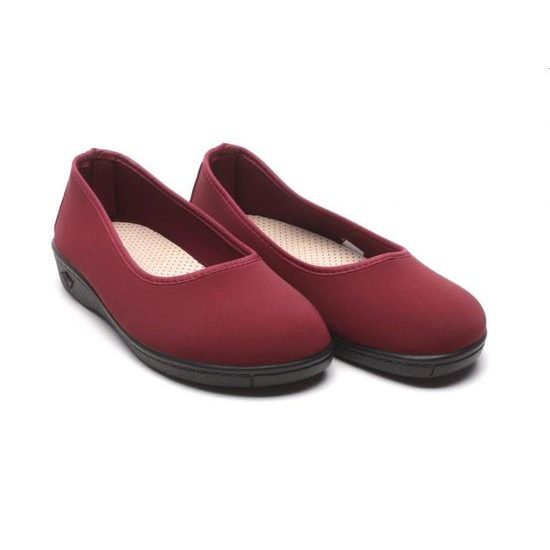 Baleríny bordo Mediline elastické 627228 na hallux