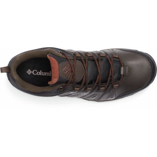 Trekové boty Columbia Woodburn II Waterproof Cordovan/Cinnamon 1553001231