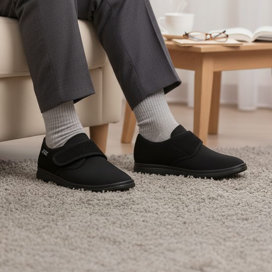 Obvazová obuv Dr. Orto černé 036M006 na široké chodidlo