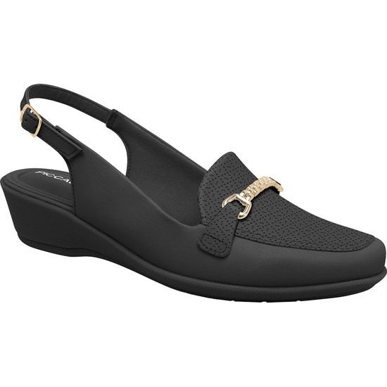 Nadměrné dámské sandály černé Piccadilly 143224-006