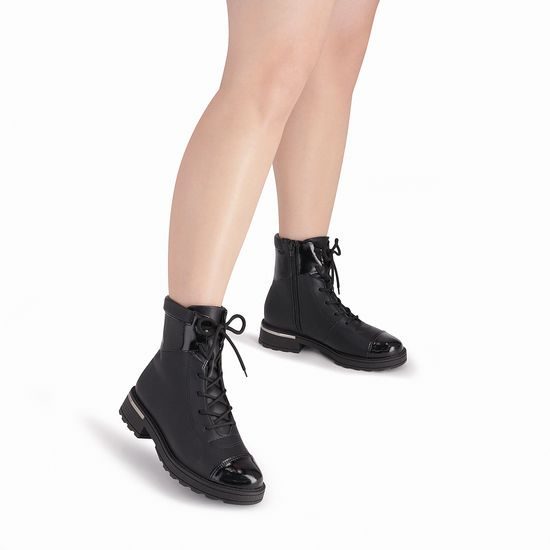Nadměrné dámské kotníkové boty Piccadilly černé Gisa 735025-4 na hallux