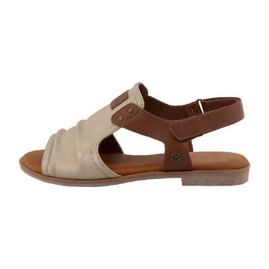 Nadměrné dámské sandály béžové Mustang 26M0072002