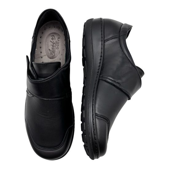 Polobotky dámské černé Axel kožené 1705 na široké chodidlo