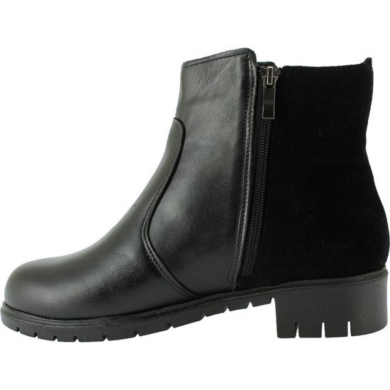 Kotníkové boty De Plus černé 9821-K-LARA - black/w