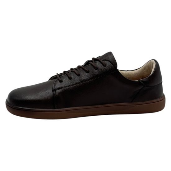 Dámské barefoot tenisky De Plus hnědé P19503 široká špička