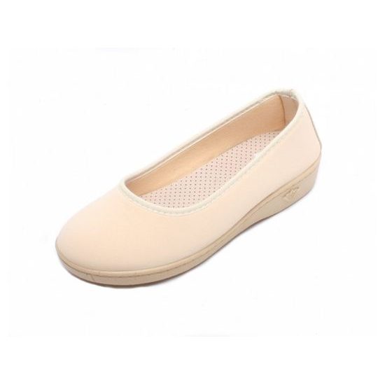 Baleríny béžové Mediline 627228 na široké chodidlo
