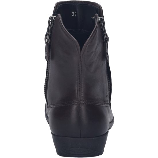 Dámské zimní kotníkové boty kožené Josef Seibel Naly 24 hnědé zateplené široká špička