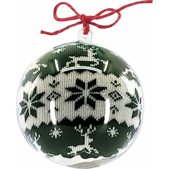 Veselé vánoční ponožky dárkové balení norský vzor zelené