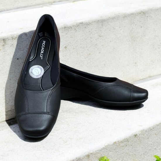 Baleríny černé Piccadilly Ivone 143222-004 na hallux