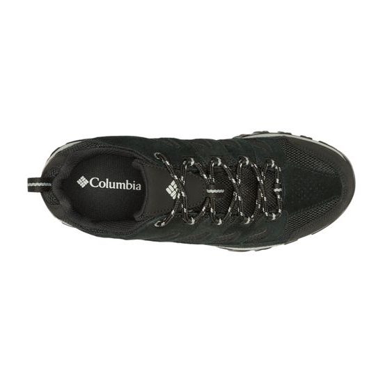 Nadměrné pánské nízké trekové boty černé Columbia Crestwood Waterproof na vysoký nárt