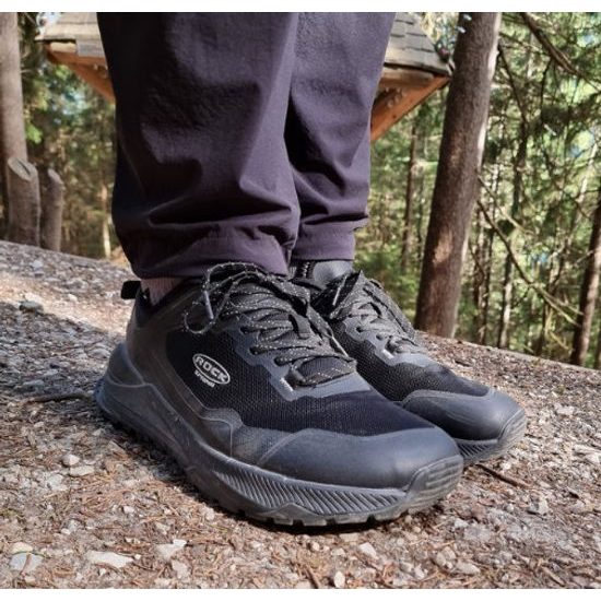 Dámské nízké trekové boty černé Rock Spring Rapanui na široké chodidlo