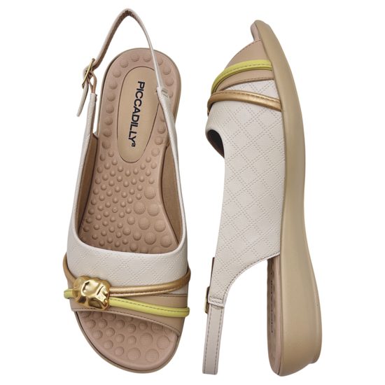 Dámské sandály béžové Piccadilly Camila 500408-2 na hallux