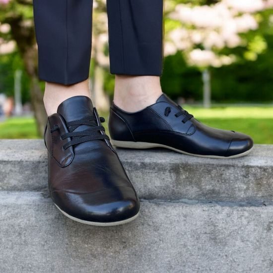 Polobotky dámské černé Josef Seibel kožené Fiona 01 široká špička