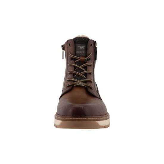 Nadměrné pánské zimní kotníkové boty hnědé Mustang 15M0131003