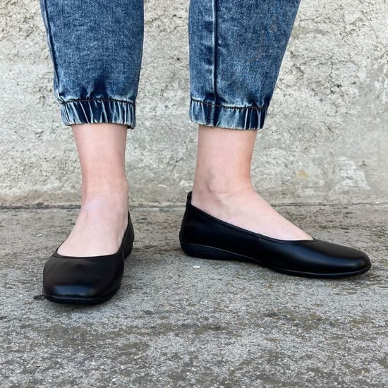 Baleríny černé Josef Seibel kožené Fenja 01