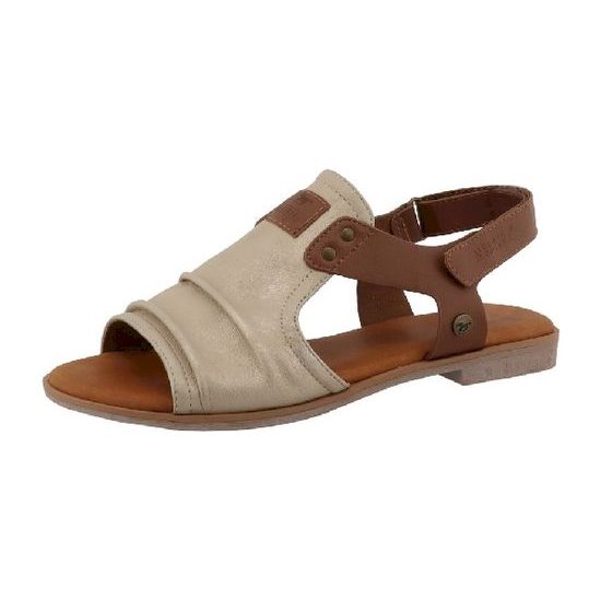 Nadměrné dámské sandály béžové Mustang 26M0072002