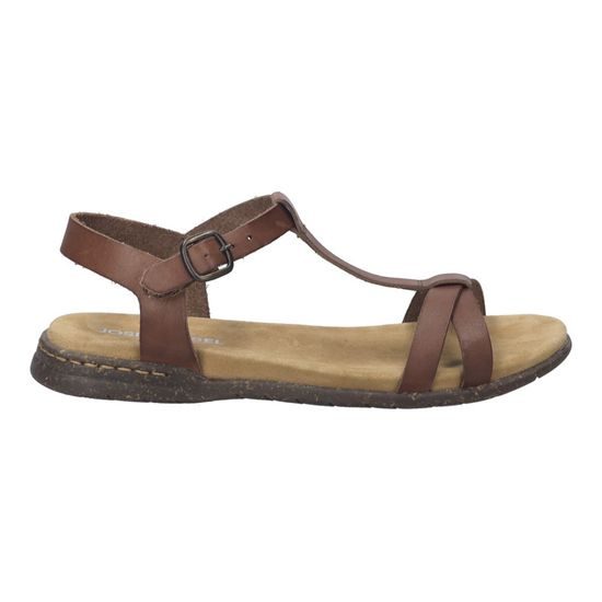 Nadměrné dámské sandály hnědé Josef Seibel Fabricia 01