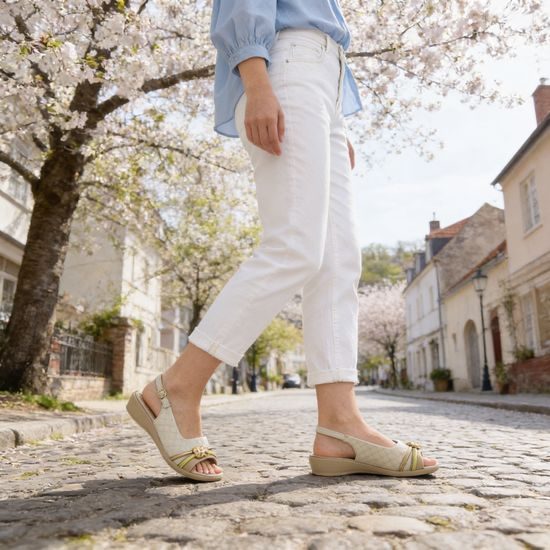 Dámské sandály béžové Piccadilly Camila 500408-2 na hallux