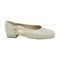 Béžové baleríny De Plus F.177-X1-090 kožené široká špička