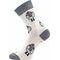 Veselé merino ponožky Voxx Vlněnka se stříbrem ovečky bílá