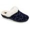 Dámské domácí pantofle s kožíškem modré Mjartan 831 na široké chodidlo