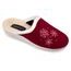 Dámské domácí pantofle s kožíškem červené Mjartan 7057