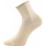 Zdravotní bavlněné ponožky bez lemu béžové