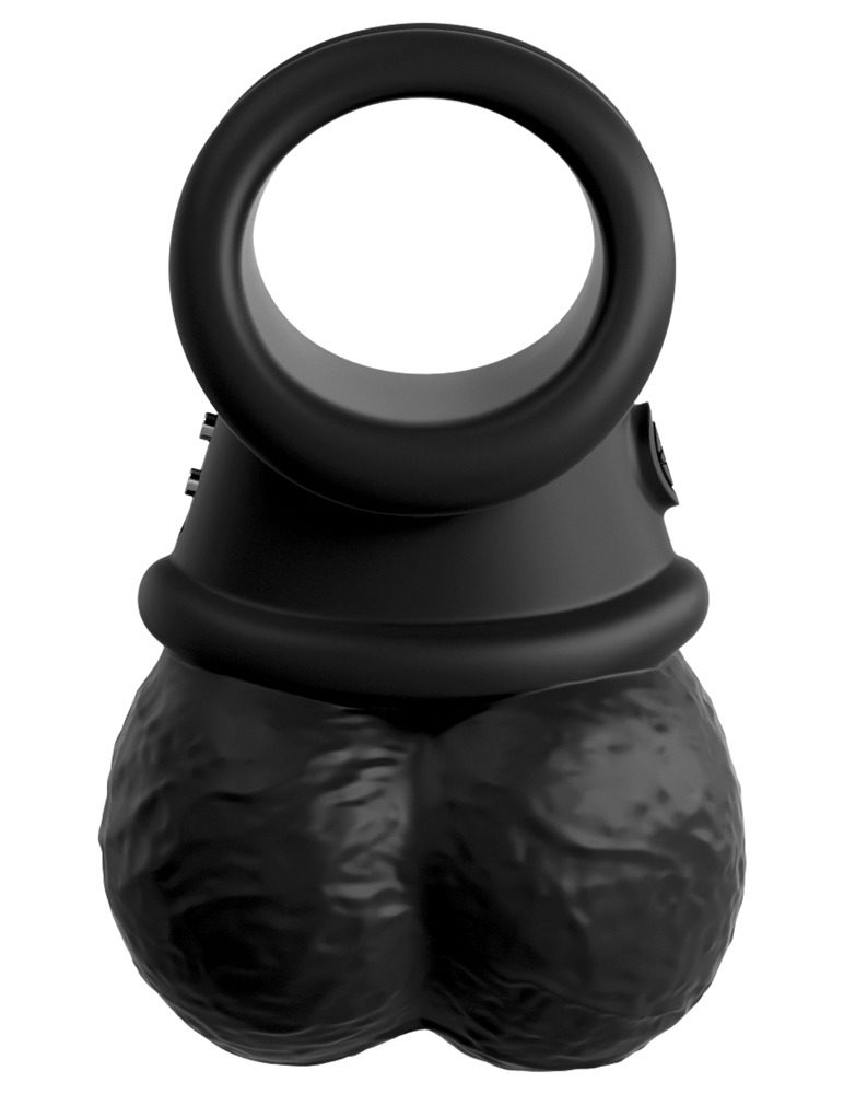 Pipedream King Cock Elite The Crown Jewels Vibrating Black