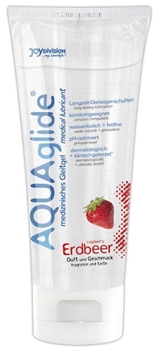 JoyDivision Vodní lubrikační gel AQUAglide jahoda 100 ml