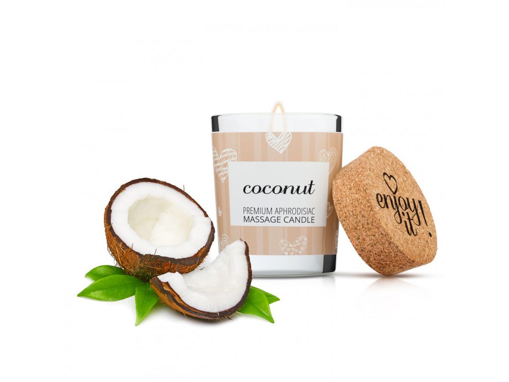 Valavani MASÁŽNA SVIEČKA NA TELO MAGNETIFICO - ENJOY IT! COCONUT