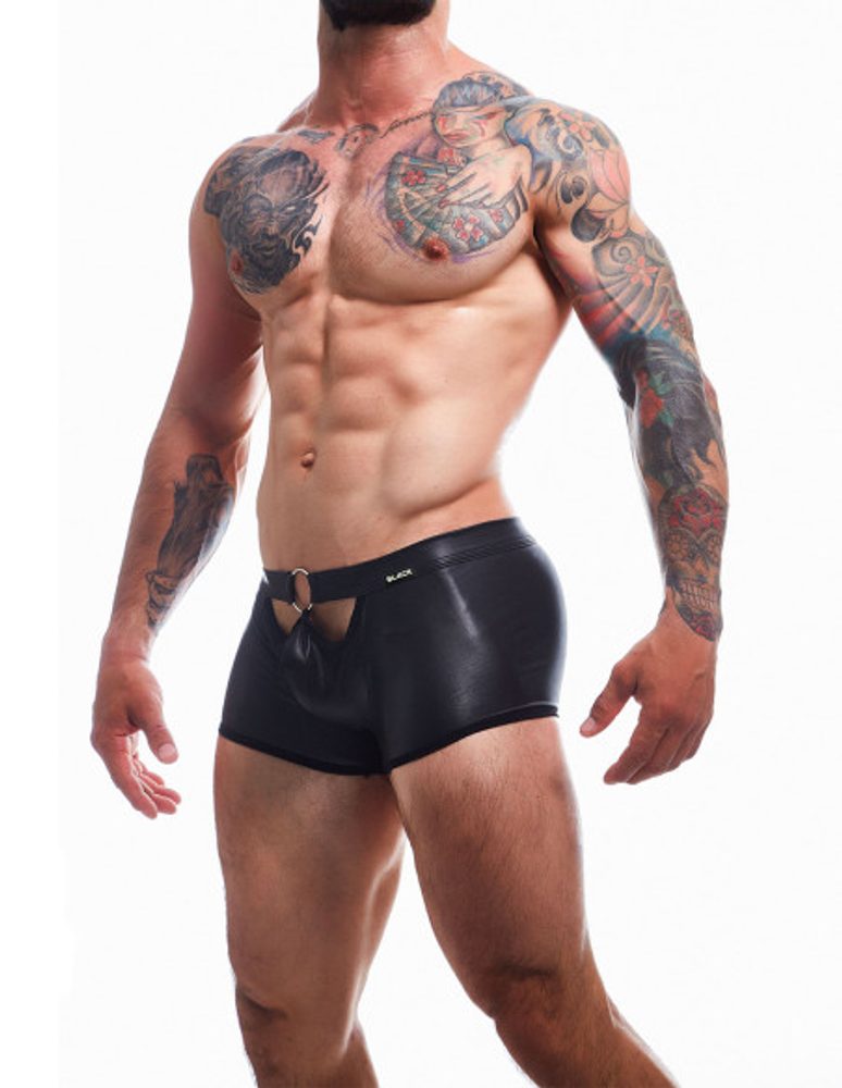 BL4CK by C4M Peekaboo Black Mini Pants