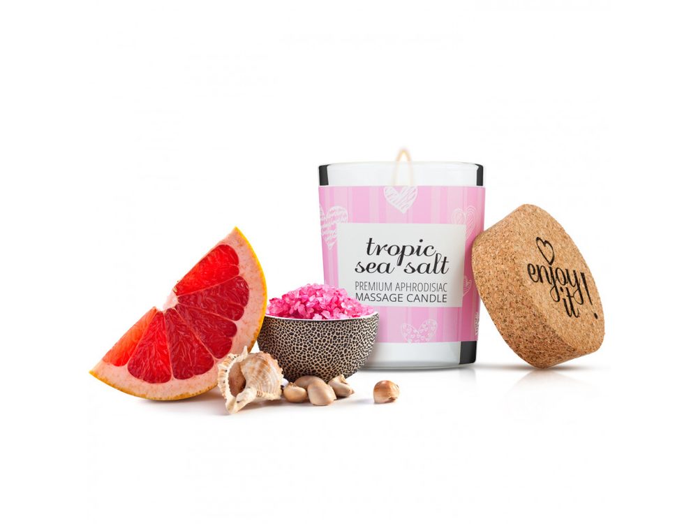 Valavani MASÁŽNA SVIEČKA NA TELO MAGNETIFICO - ENJOY IT! TROPIC SEA SALT